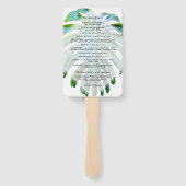 Tropisch strand Weddenschap Koraal Seashell Modern Handwaaier (Achterkant)