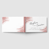 Tropisch strand Weddenschap Roos Gold Pink Palm Le Gastenboek (Volledig)