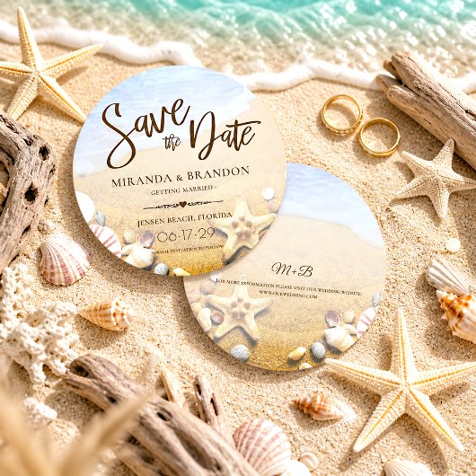 Tropisch strand Weddenschap Staartvis Opslaan datu Save The Date