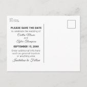 Tropisch strand Weddenschap Zonnetijd sparen de Da Aankondigingskaart (Achterkant)