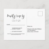 Tropisch strand Wedding Starfish Shells RSVP Aankondigingskaart (Achterkant)