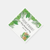 Tropisch strand Weekend Bachelorette Cocktail Servet (Hoek)