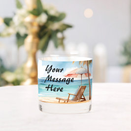 Tropisch strand whisky glas