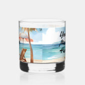 Tropisch strand whisky glas (Links)