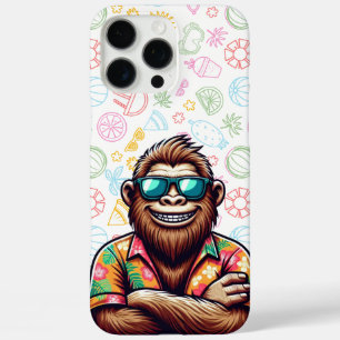 Tropisch/strand yeti/bigfoot iPhone 16 pro max hoesje