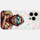 Tropisch/strand yeti/bigfoot Case-Mate iPhone case (Achterkant (horizontaal))