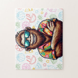 Tropisch/strand yeti/bigfoot legpuzzel