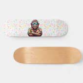 Tropisch/strand yeti/bigfoot persoonlijk skateboard (Horizontaal)