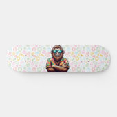 Tropisch/strand yeti/bigfoot persoonlijk skateboard (Horizontaal)