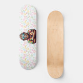 Tropisch/strand yeti/bigfoot persoonlijk skateboard (Voorkant)