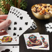 Tropisch/strand yeti/bigfoot pokerkaarten (Insitu)