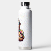 Tropisch/strand yeti/bigfoot waterfles (Links)