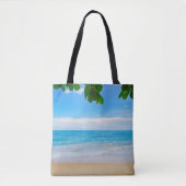 Tropisch strand Zand en Zee Tote Bag (Voorkant)