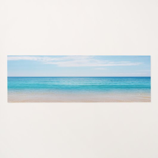 Tropisch strand, zand, flip, Pet-gepersonaliseerd Yogamat (Achterkant (horizontaal))