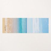 Tropisch strand, zand- gepersonaliseerd yogamat (Voorkant (horizontaal))