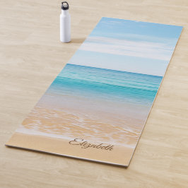 Tropisch Strand, Zand - Gepersonaliseerd Yogamat