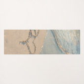 Tropisch strand, zand, hart gepersonaliseerd yogamat (Achterkant (horizontaal))