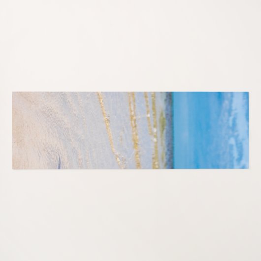 Tropisch strand, zand, Seashell - Gepersonaliseerd Yogamat (Achterkant (horizontaal))