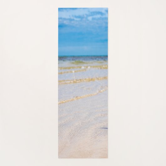Tropisch strand, zand, Seashell - Gepersonaliseerd Yogamat (Achterkant)