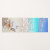 Tropisch strand, zand Seashell Yogamat (Voorkant (horizontaal))