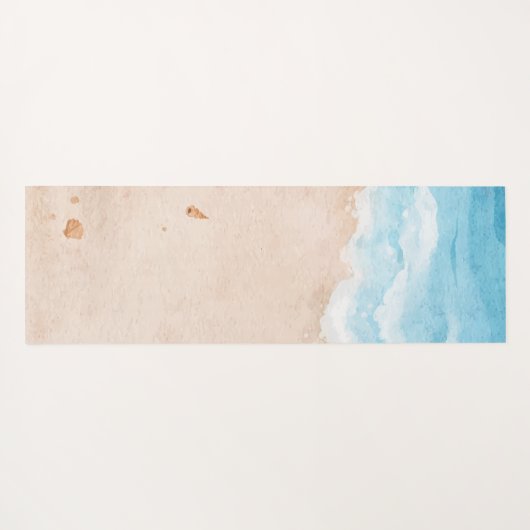 Tropisch strand, zand, sterren yogamat (Achterkant (horizontaal))