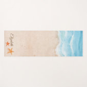 Tropisch strand, zand, sterren yogamat (Voorkant (horizontaal))
