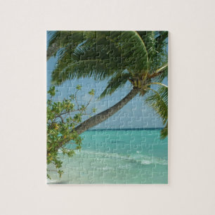 Tropisch strand Zand Sun Water Ocean Waves Surf Ar Legpuzzel