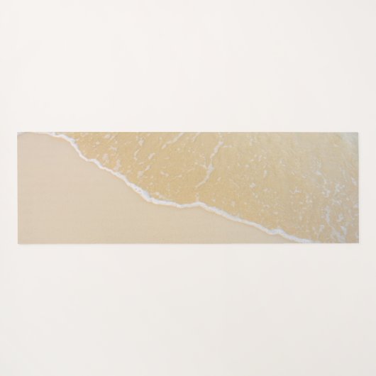 Tropisch strand zand. yogamat (Achterkant (horizontaal))