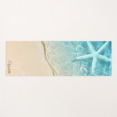 Tropisch strand, zand, zeester yogamat (Voorkant (horizontaal))
