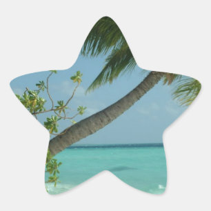 Tropisch Strand Zand Zon Water Oceaan Golven Surf Ster Sticker