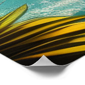 Tropisch strand Zandpalmen Poster (Hoek)