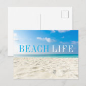 Tropisch strand Zee Sand Sky & Summer Day Briefkaart (Voorkant / Achterkant)
