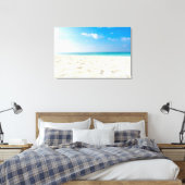 Tropisch strand Zee Sand Sky & Summer Day Canvas Afdruk (Insitu (Slaapkamer))