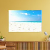Tropisch strand Zee Sand Sky & Summer Day Canvas Afdruk (Insitu (Woonkamer))