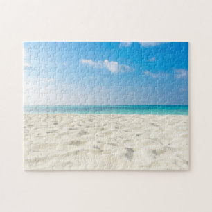 Tropisch strand Zee Sand Sky & Summer Day Legpuzzel