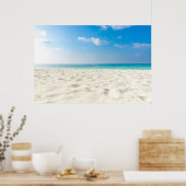 Tropisch strand Zee Sand Sky & Summer Day Poster (Keuken)