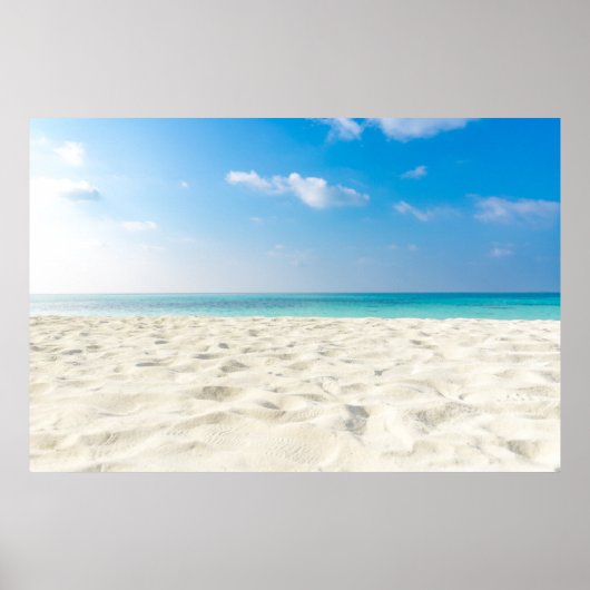 Tropisch strand Zee Sand Sky & Summer Day Poster (Voorkant)