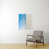 Tropisch strand Zee Sand Sky & Summer Day Wandkleed (In situ)