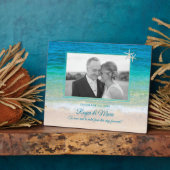 Tropisch strand Zee sterren Pas getrouwd Foto Keep Fotoplaat (Zijkant)