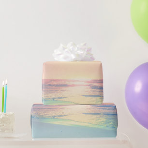 Tropisch strand Zee Sun Colorful Summer Cadeaupapier