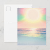 Tropisch strand Zee Sun Colorful Summer Feestdagenkaart (Voorkant / Achterkant)