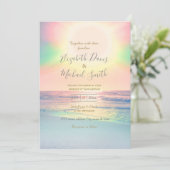 Tropisch strand Zee Sun Colorful Summer Kaart (Staand voorkant)