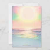 Tropisch strand Zee Sun Colorful Summer Kaart (Achterkant)