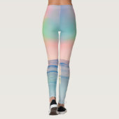Tropisch strand Zee Sun Colorful Summer Leggings (Achterkant)