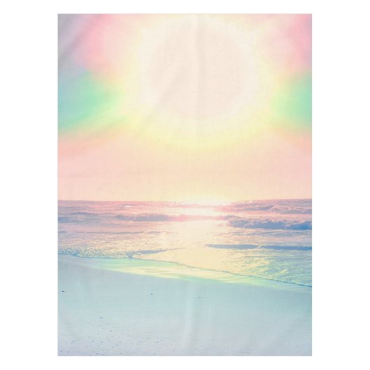 Tropisch strand Zee Sun Colorful Summer Tafelkleed (Voorkant)