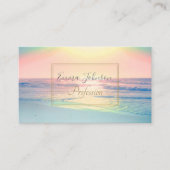 Tropisch strand Zee Sun Colorful Summer Visitekaartje (Voorkant)