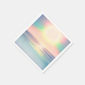 Tropisch Strand Zee Zon Kleurrijke Zomer Servet (Hoek)