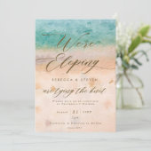 tropisch strand zomer elopende uitnodiging (Staand voorkant)