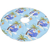 Tropisch strand Zomer Kerstvakantie Santa Kerstboom Rok (Gekanteld)