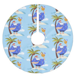 Tropisch strand Zomer Kerstvakantie Santa Kerstboom Rok